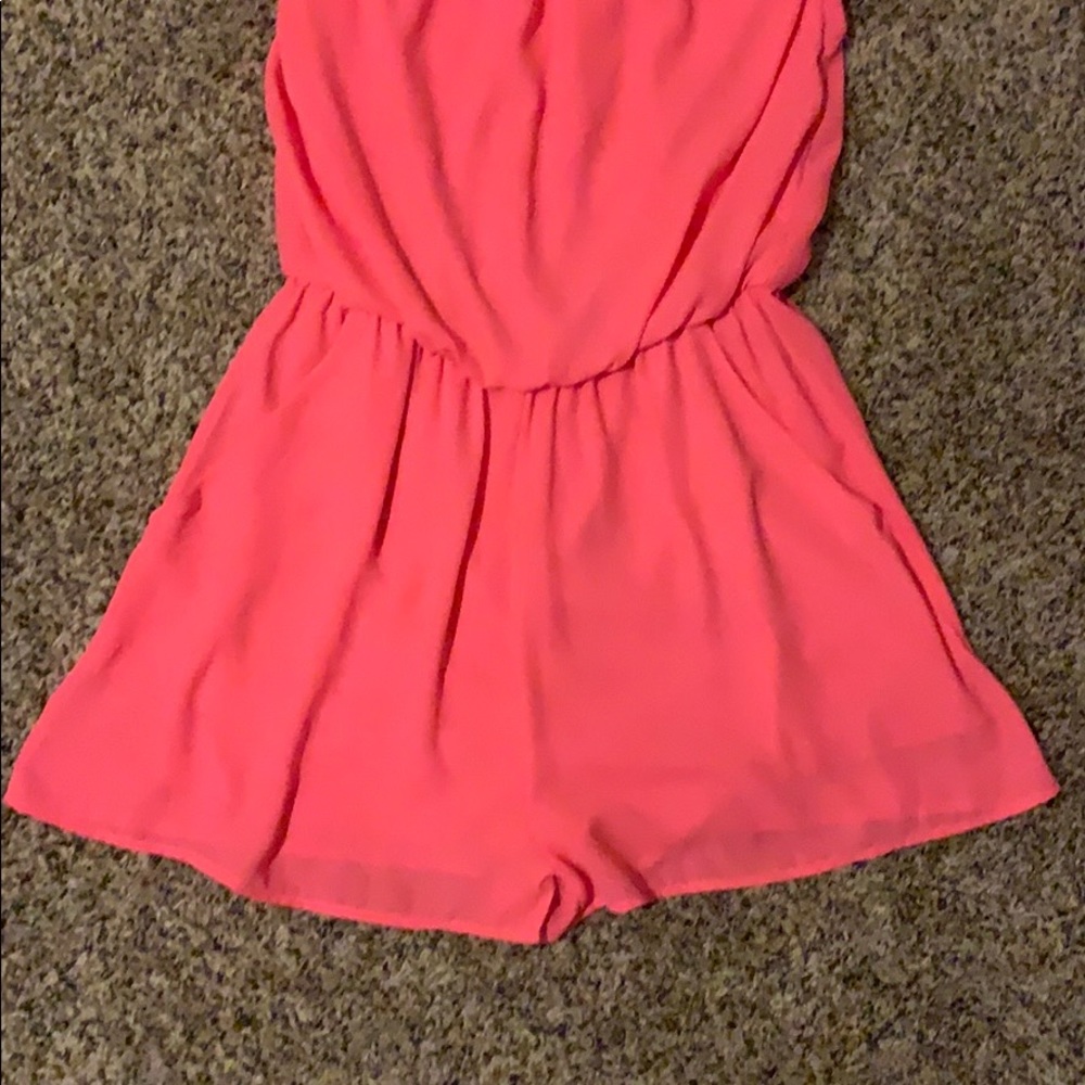 Coveted Clothing pink tube top romper. Size M. - Picture 3 of 10